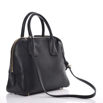 Burberry London Grainy Calfskin Small Greenwood Bowling Bag Black 3 of 14