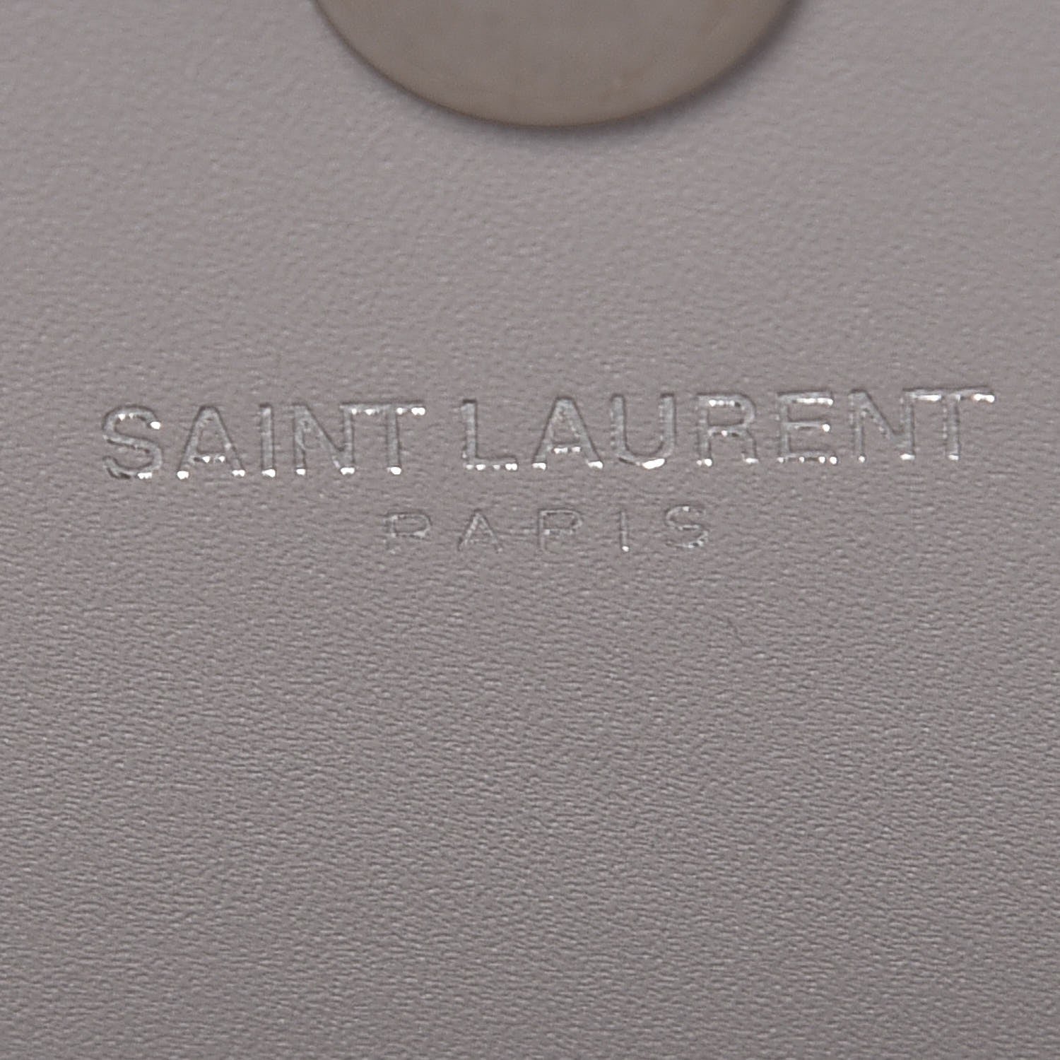 Saint Laurent Calfskin Classic Monogram Tassel Clutch Souris 7 of 7
