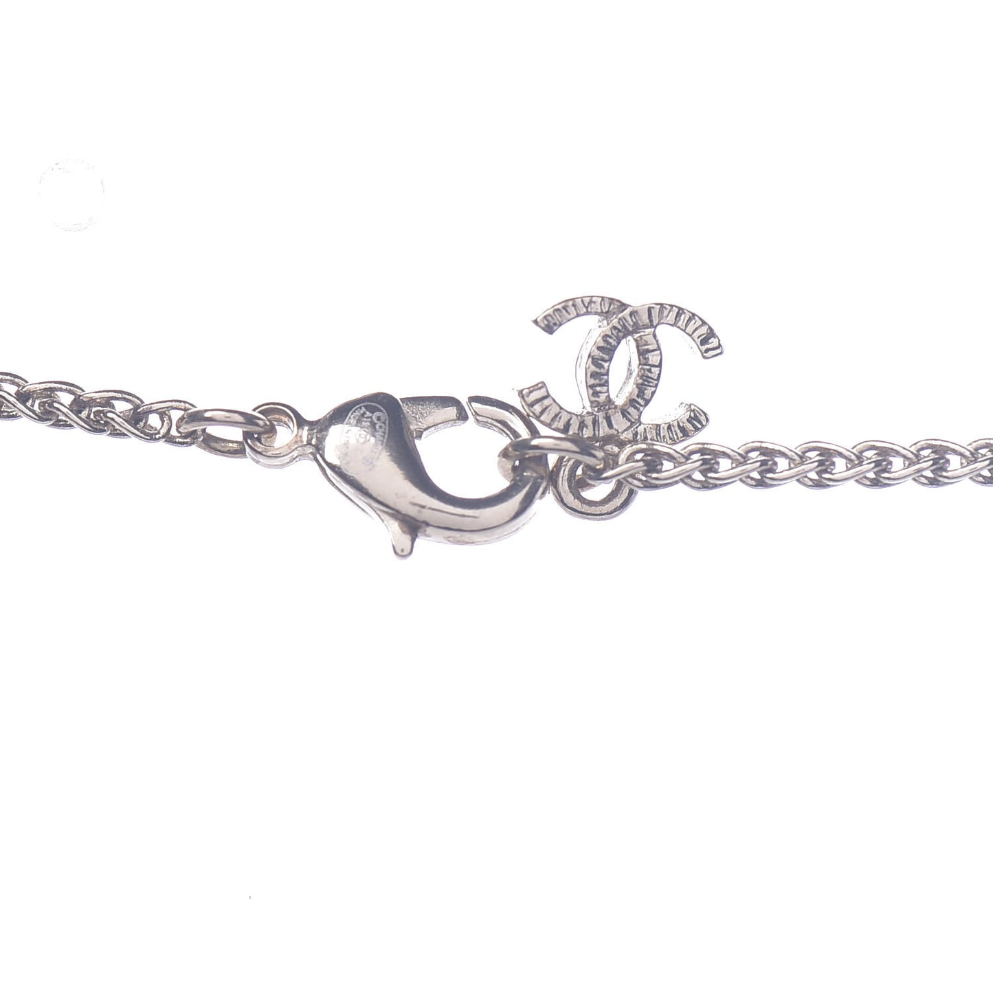 Pearl CC Pendant Necklace Gold
