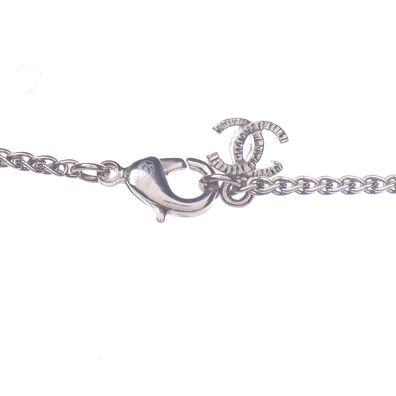 Chanel Pearl CC Pendant Necklace Gold 5 of 6