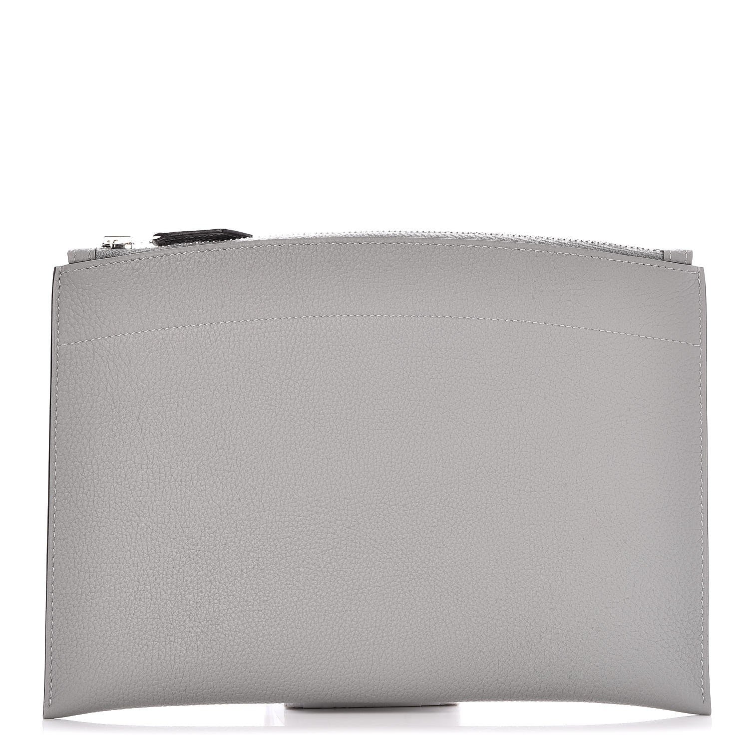 Hermes Togo Bazar Pouch Gris Mouette 1 of 8