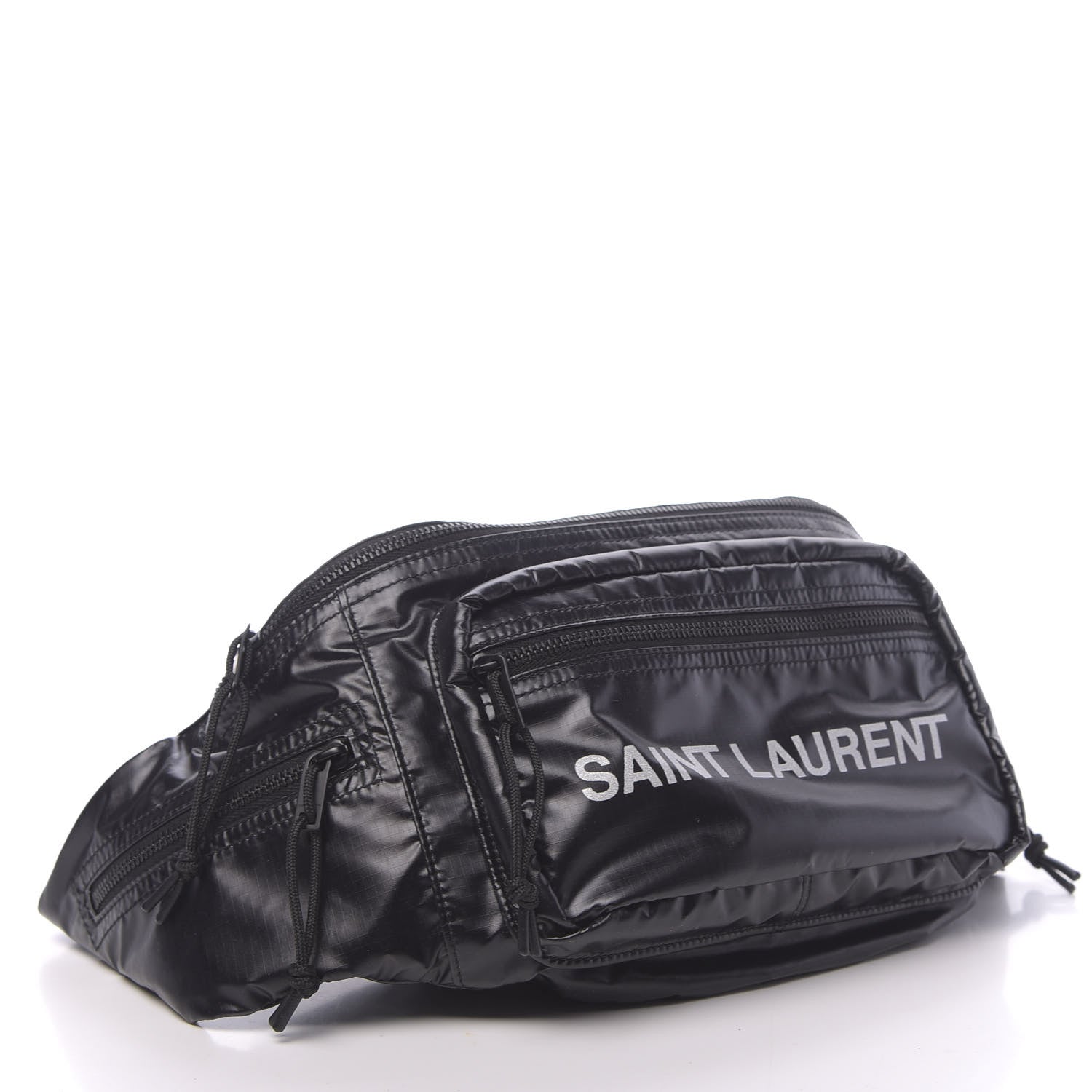 Saint Laurent Nylon Logo Ripstop Body Belt Bag Black 4 of 9