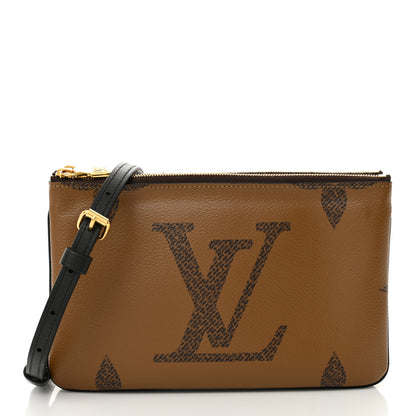 Louis Vuitton Reverse Monogram Giant Double Zip Pochette 1 of 13
