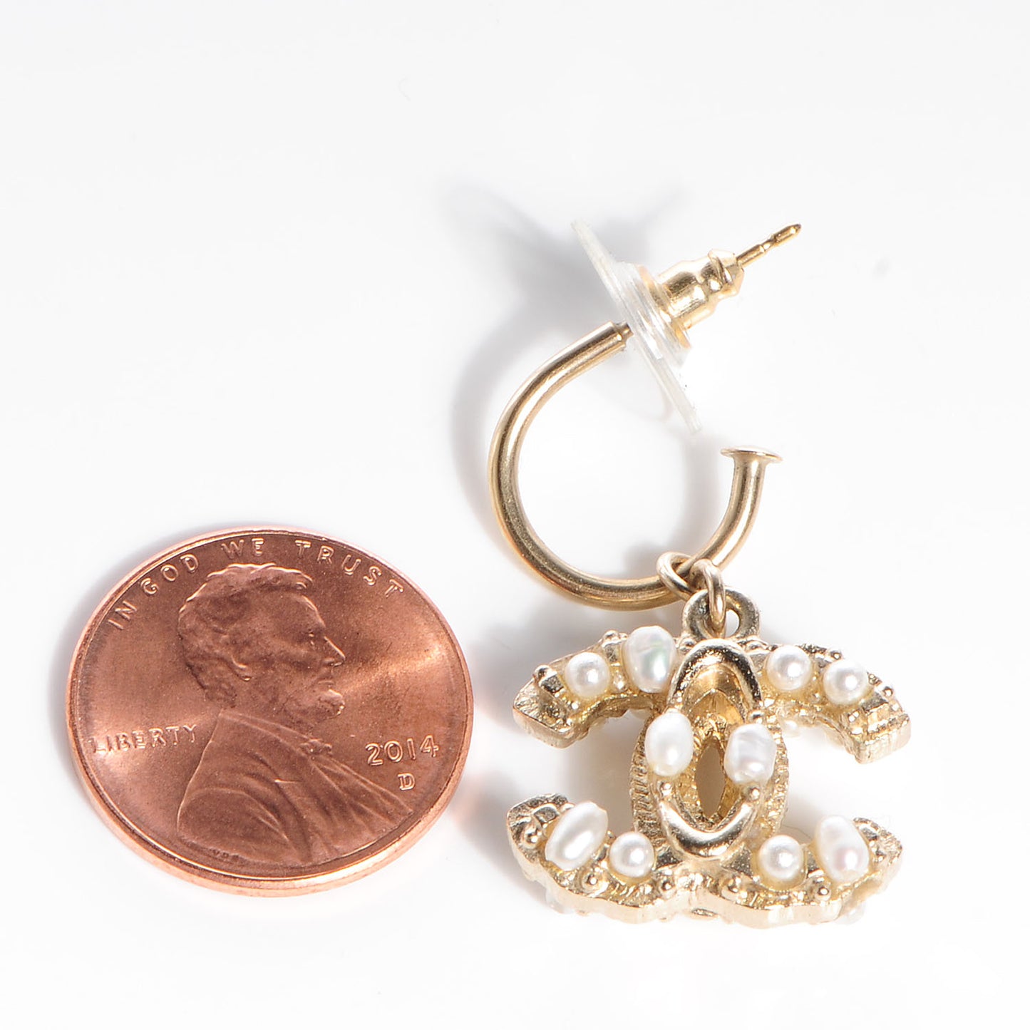 Pearl CC Maharaja Dangle Earrings Gold