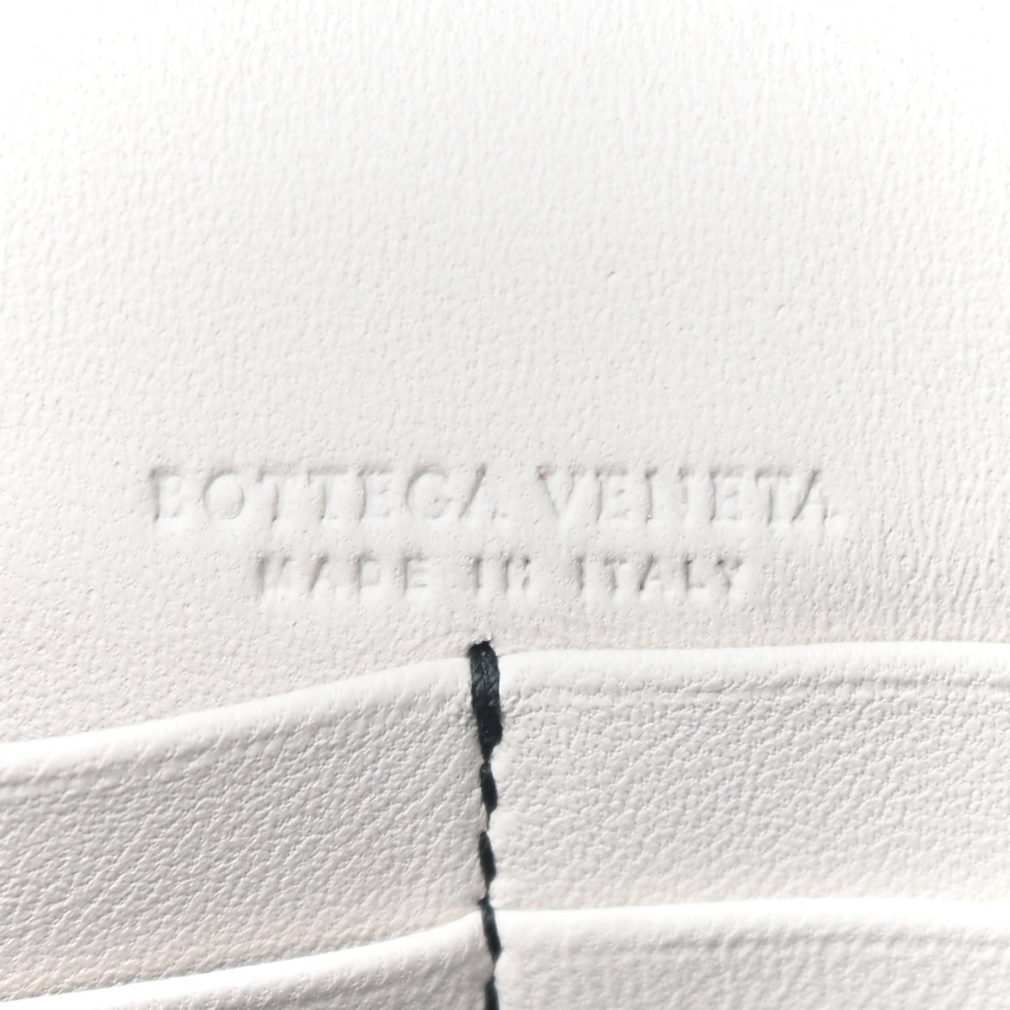 Nappa Intrecciato Chain Wallet Mist Abstract