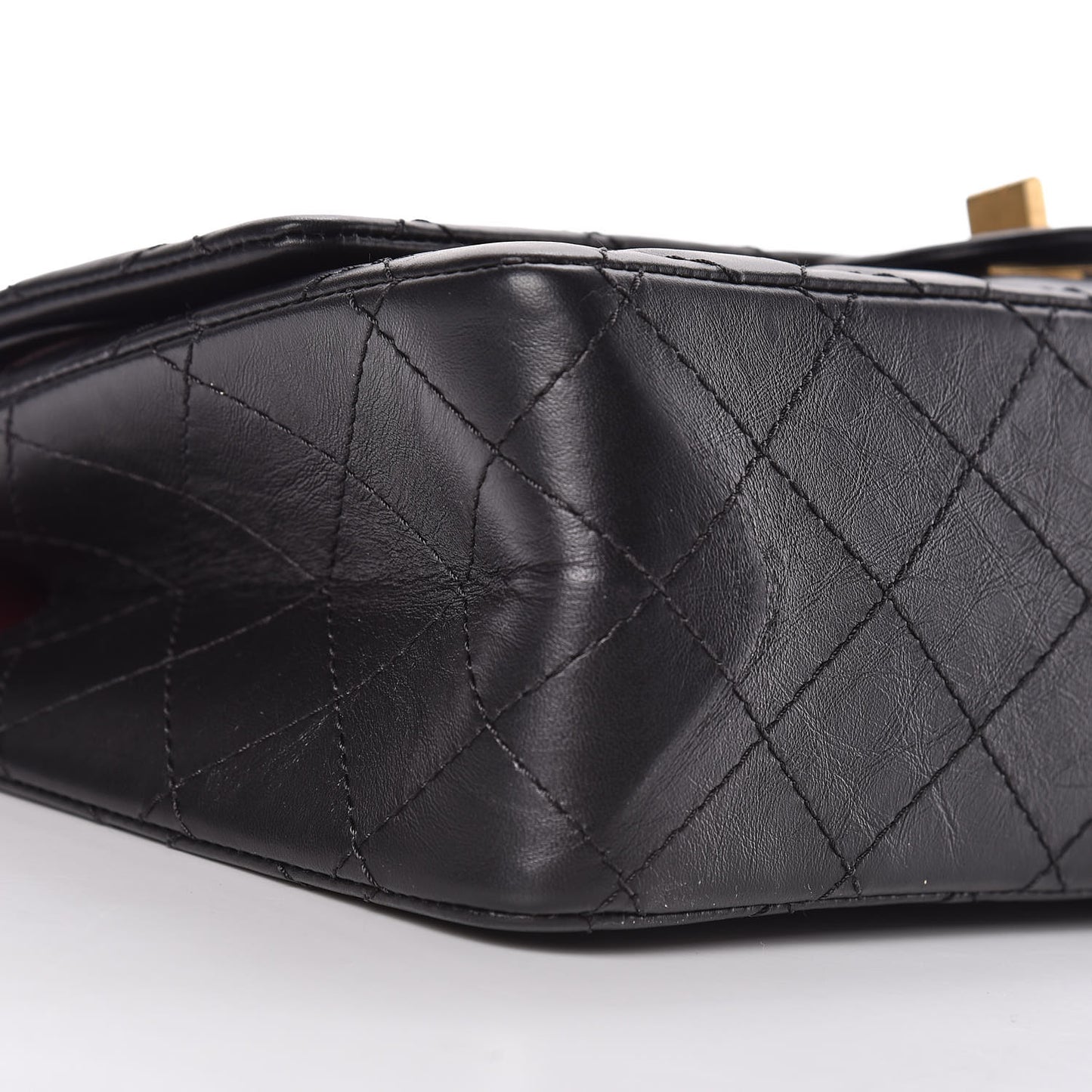 Aged Calfskin Quilted 2.55 Reissue 226 Flap Black