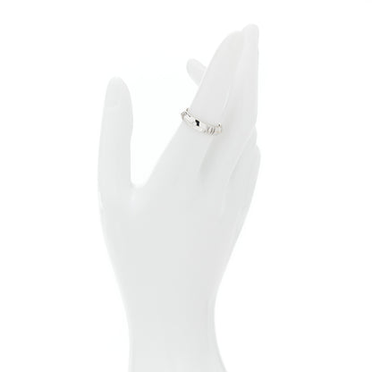 Tiffany 18K White Gold Diamond Narrow Atlas X Closed Ring 53 6.5 2 of 6