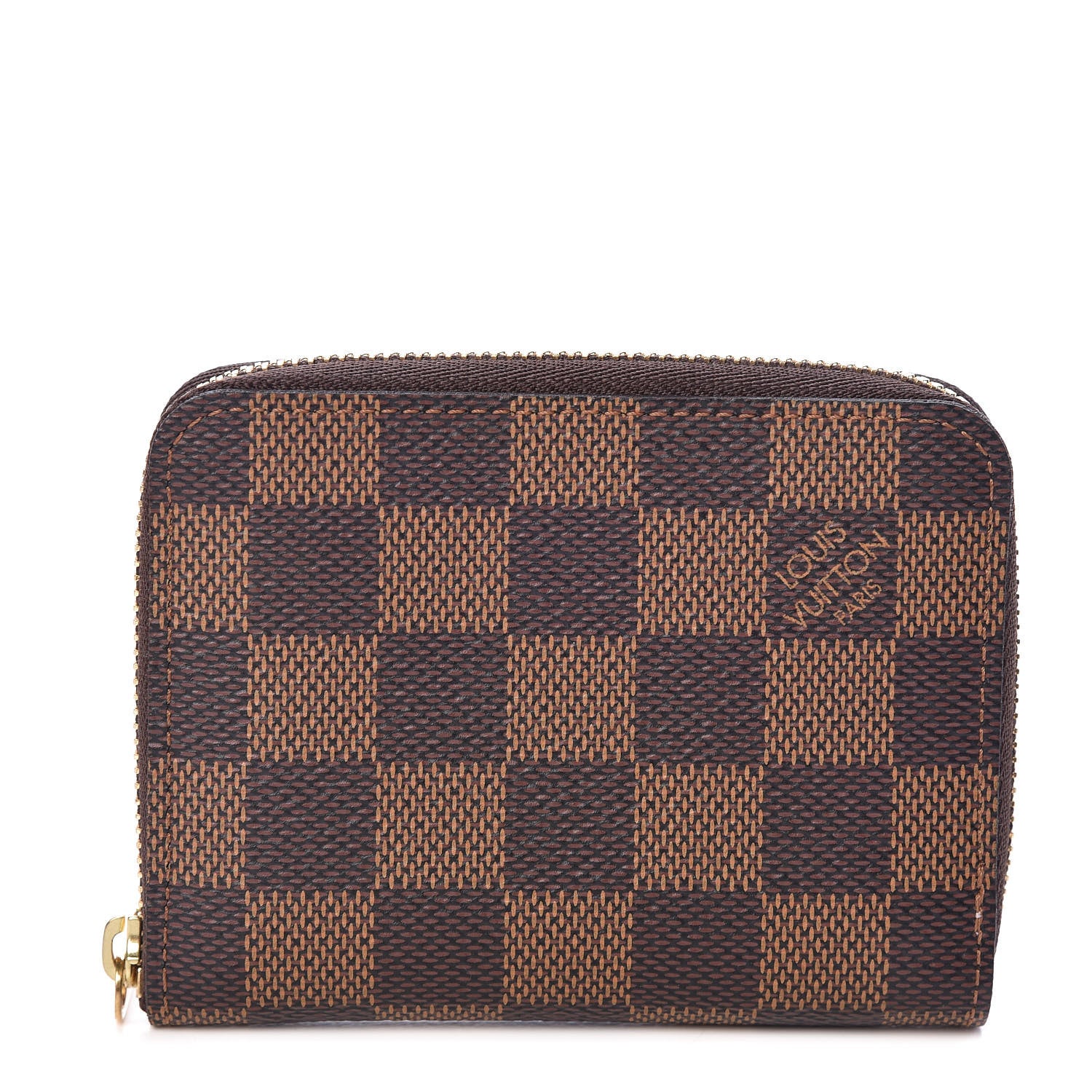 Louis Vuitton Damier Ebene Zippy Coin Purse Rose Ballerine 1 of 7