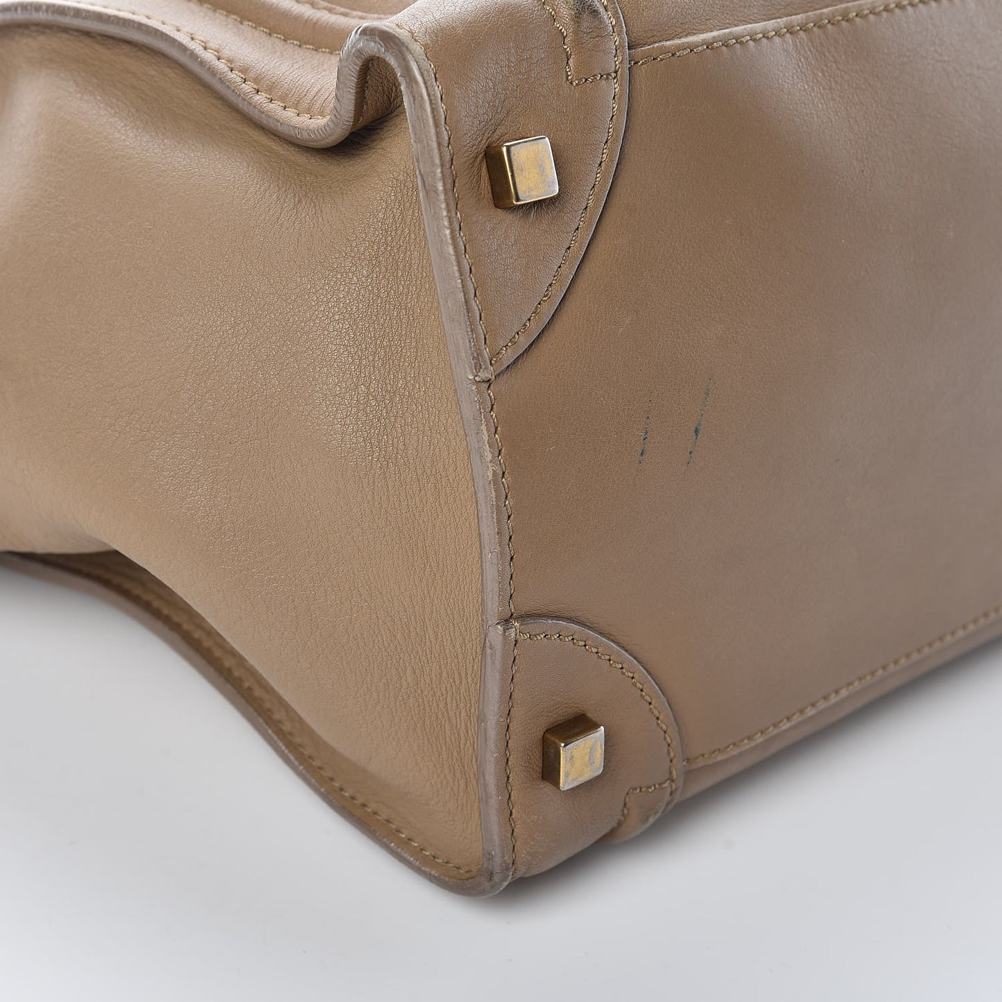Smooth Calfskin Mini Luggage Camel