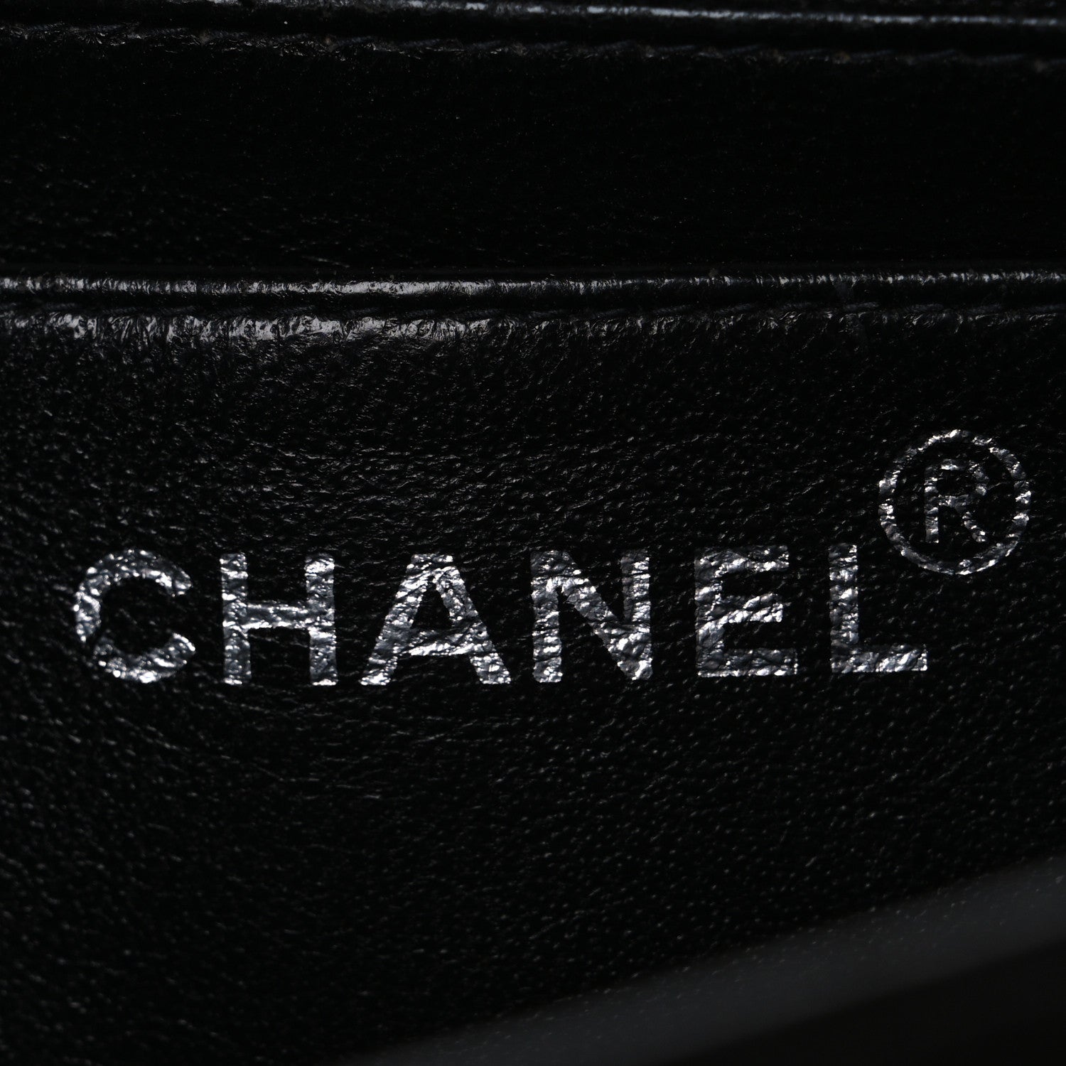 Chanel Canvas Quilted Letter Printed Flap Black 6 of 11