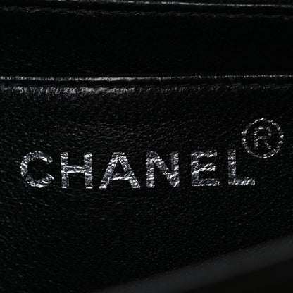 Chanel Canvas Quilted Letter Printed Flap Black 6 of 11
