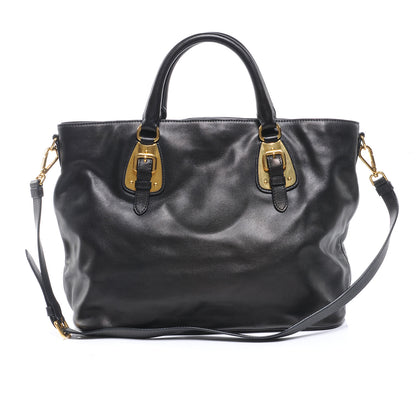 Prada Soft Calf Tote Nero Black 3 of 7