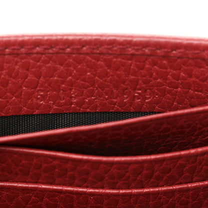 Gucci Dollar Calfskin Interlocking G Chain Wallet Red 7 of 10