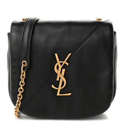 Saint Laurent Lambskin Patchwork Monogram Nano Jamie 4.3 Black 1 of 10