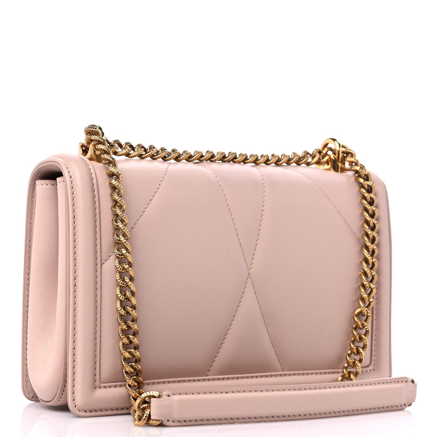 Dolce & Gabbana Calfskin Medium Devotion Crossbody Bag Cipria 3 of 9