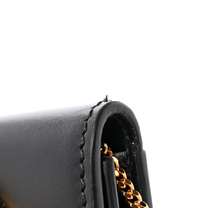 Burberry Calfskin TB Mini Jody Chain Card Case Black 12 of 12