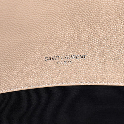 Saint Laurent Grain De Poudre Medium West Hollywood Monogram Fold-Over Nude Powder 6 of 7