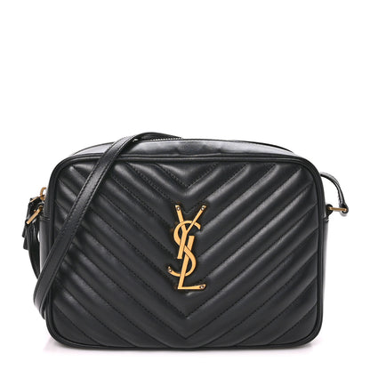 Saint Laurent Calfskin Matelasse Monogram Lou Camera Bag Black 1 of 10