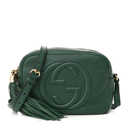 Gucci Pebbled Calfskin Small Soho Disco Bag Emerald Green 1 of 10