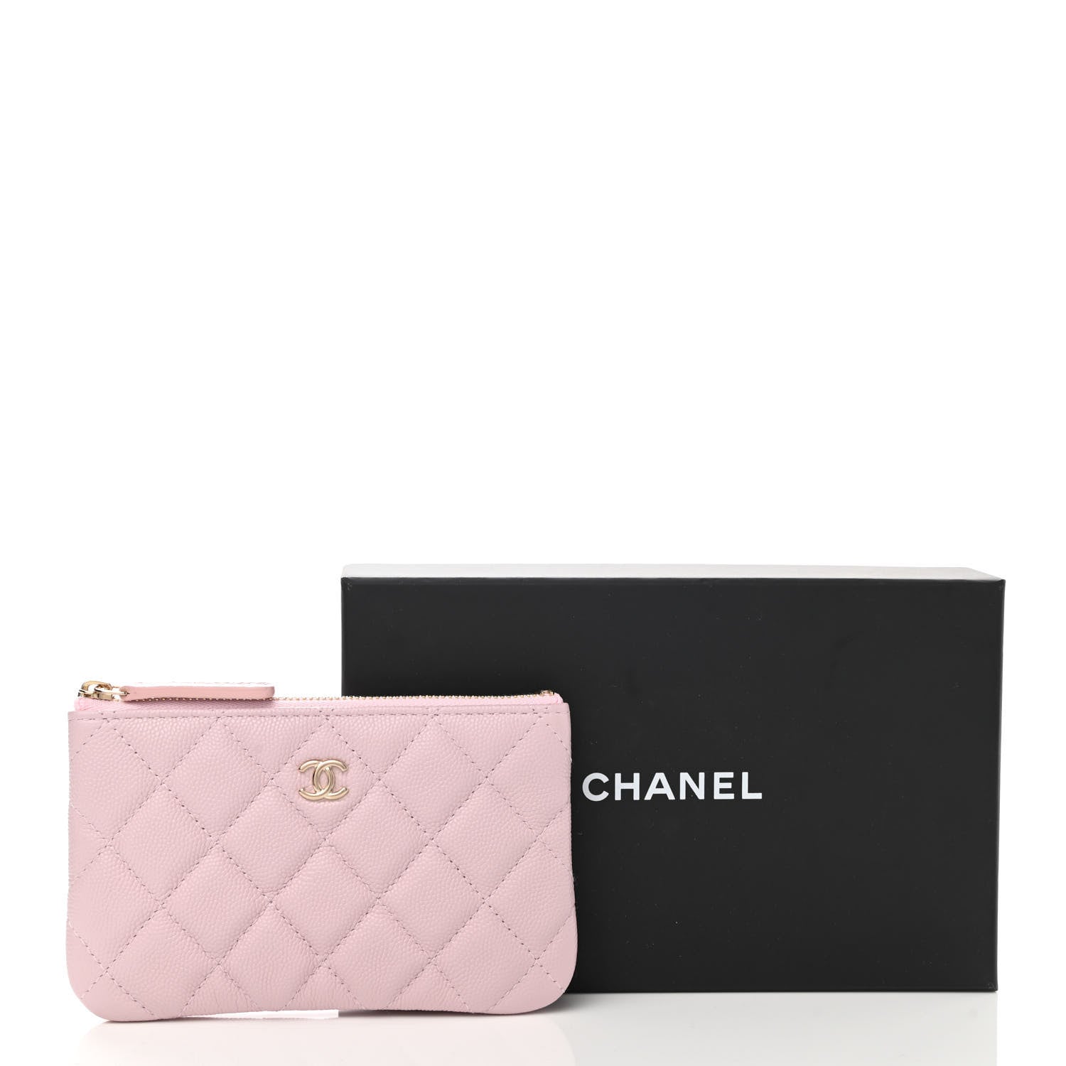 Chanel Caviar Quilted Small Cosmetic Case Pink 8 of 8
