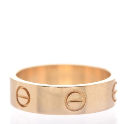Cartier 18K Yellow Gold 5.5mm LOVE Ring 56 7.5 3 of 4