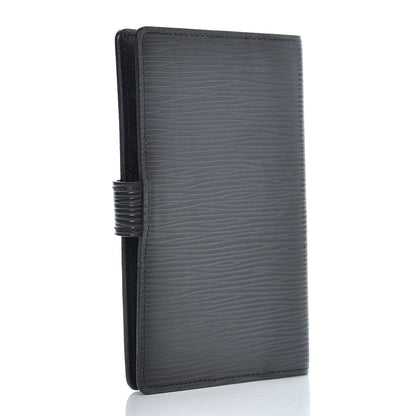 Louis Vuitton Epi Small Ring Agenda Cover Black 3 of 8