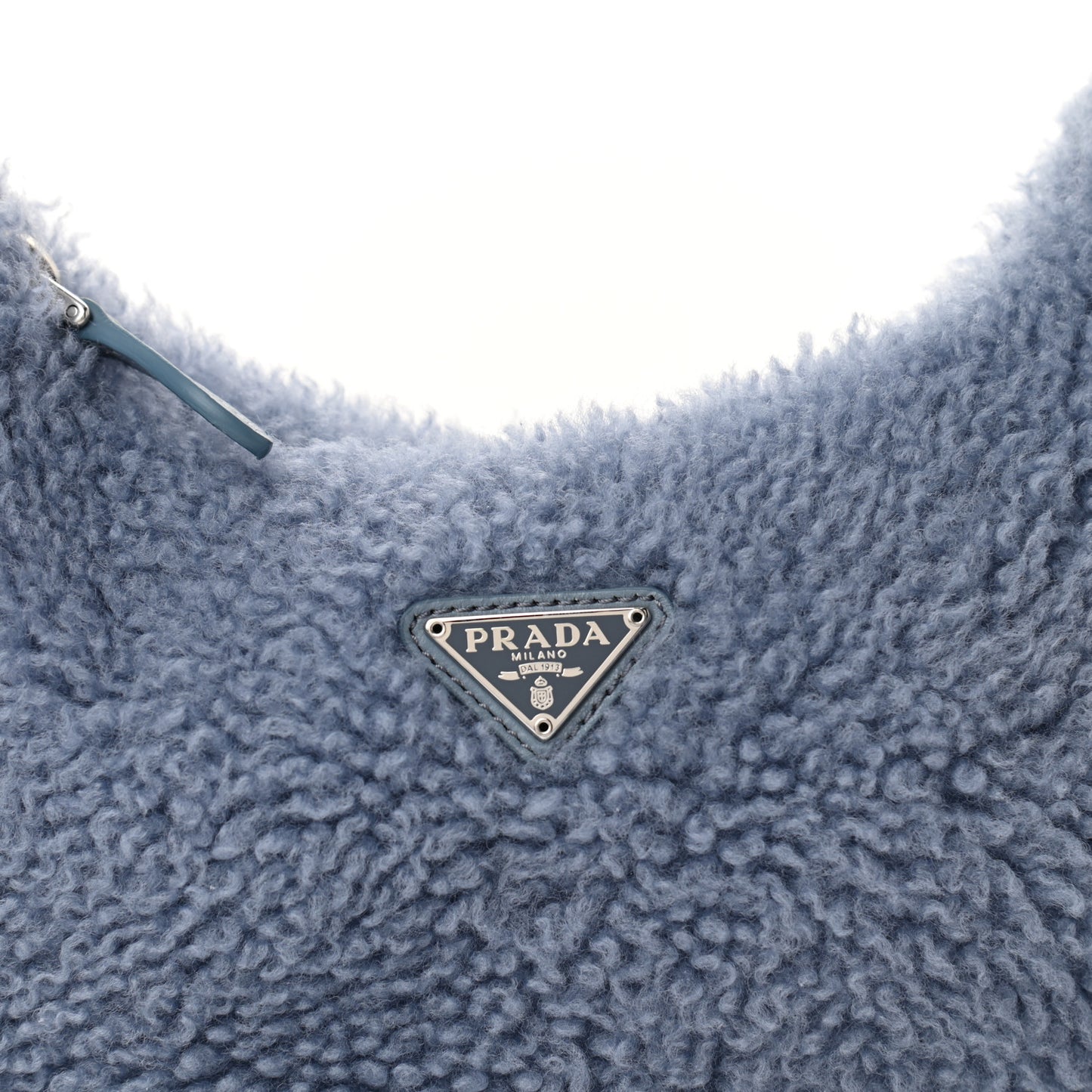 Shearling Mini Re-Edition 2000 Bag Pervinca