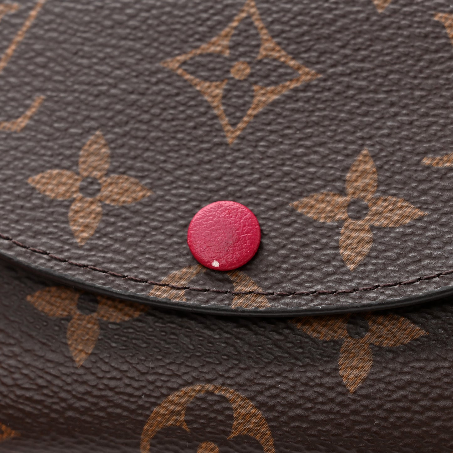 Monogram Rosalie Coin Purse Fuchsia