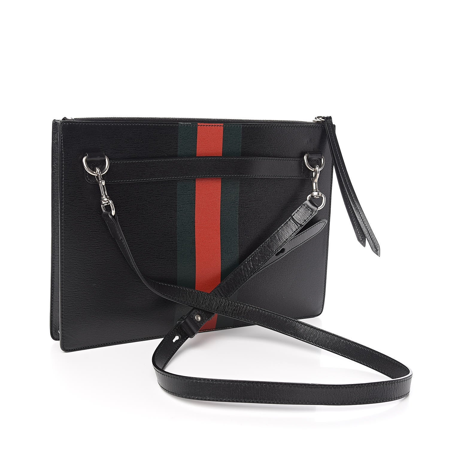 Gucci Calfskin Kingsnake Print Messenger Black 3 of 14