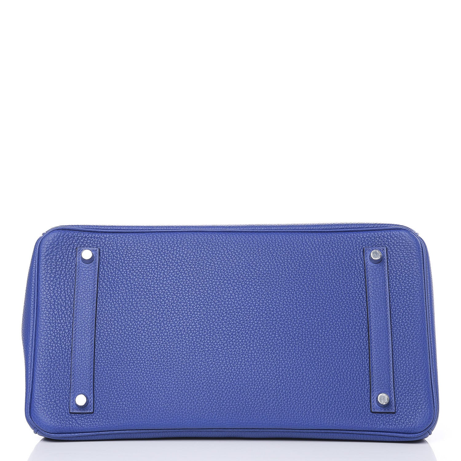Hermes Togo Bi Color Horseshoe Birkin 35 Bleu Electrique Vert Vertigo 5 of 12