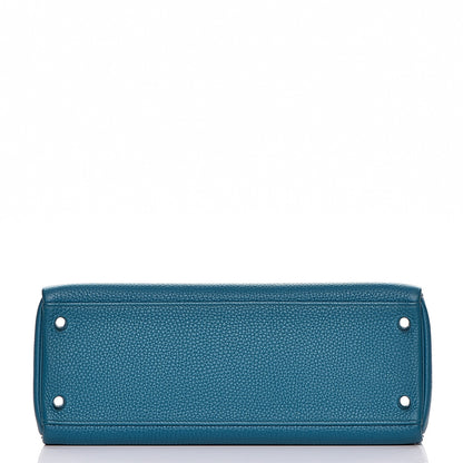 Hermes Togo Kelly Retourne 32 Bleu Izmir 6 of 35