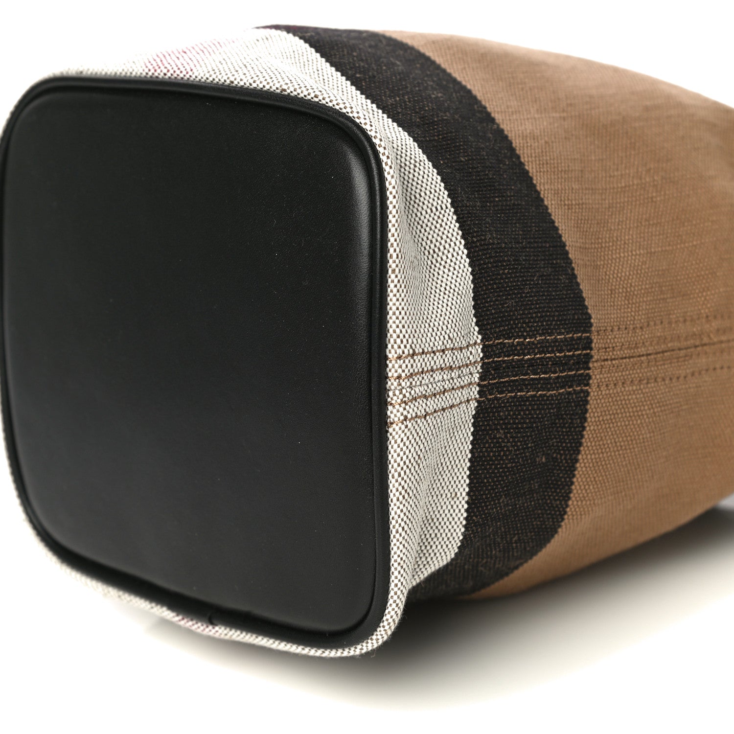 Burberry Canvas Mega Check Mini Ashby Tassel Crossbody Black 8 of 8