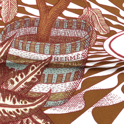 Hermes Silk La Danse Des Amazones Scarf 90 Vieux Rose Vert 3 of 6