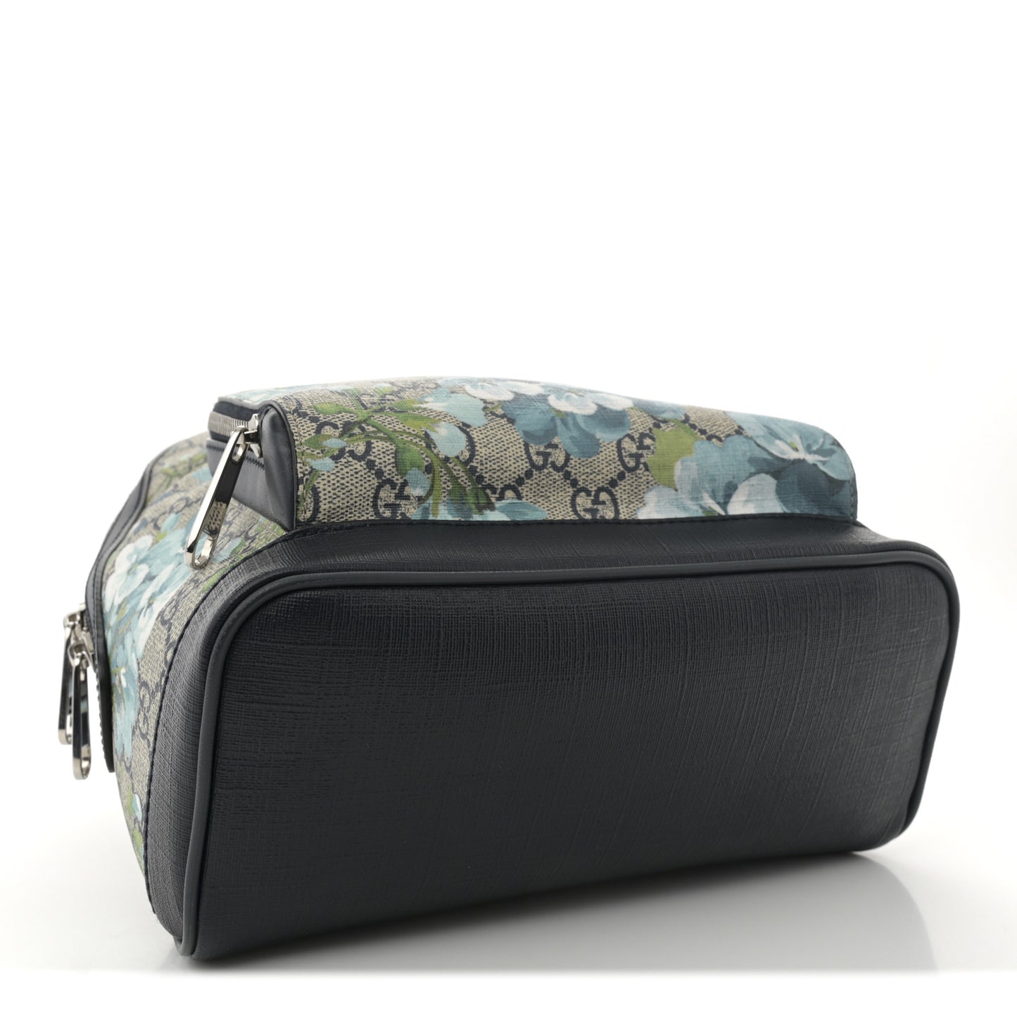 GG Supreme Monogram Blooms Small Day Backpack Blue