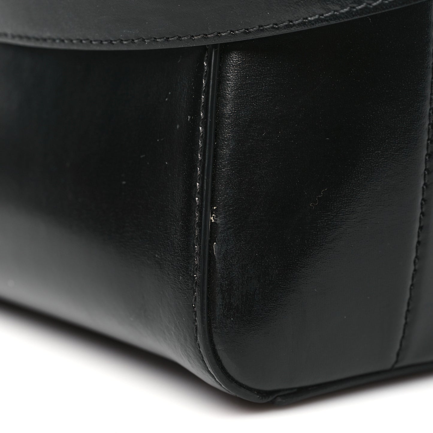 Shiny Lord Calfskin Mini Antigona Black
