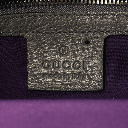 Gucci Velvet Horsebit Embossed Glam Hobo Grey 6 of 11