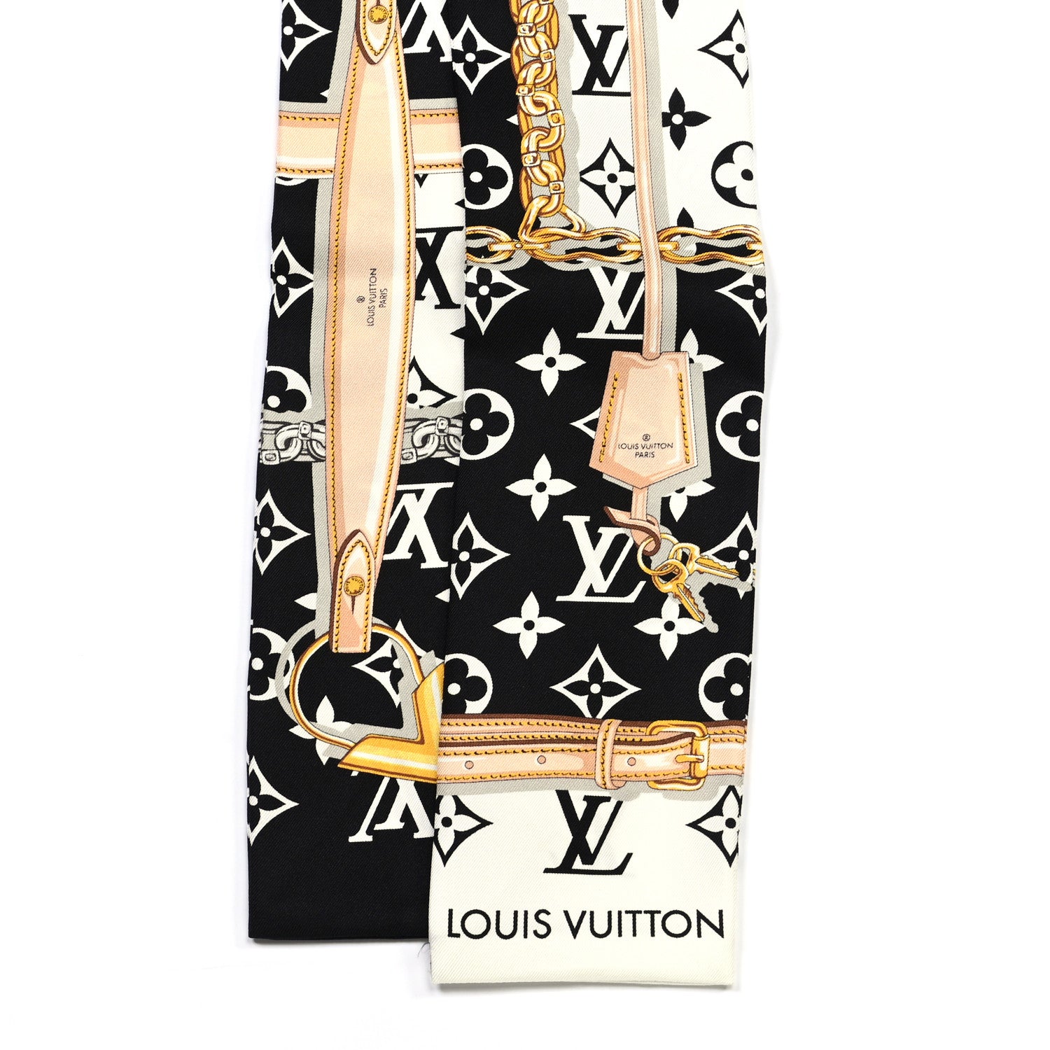 Louis Vuitton Silk Monogram Confidential Bandeau Black 2 of 3