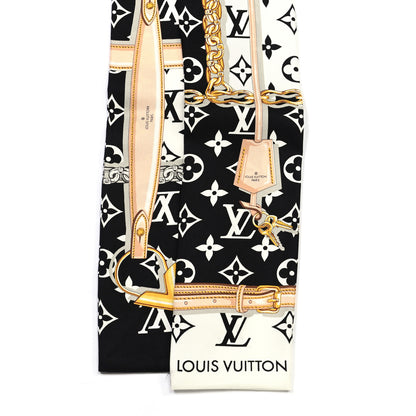 Louis Vuitton Silk Monogram Confidential Bandeau Black 2 of 3