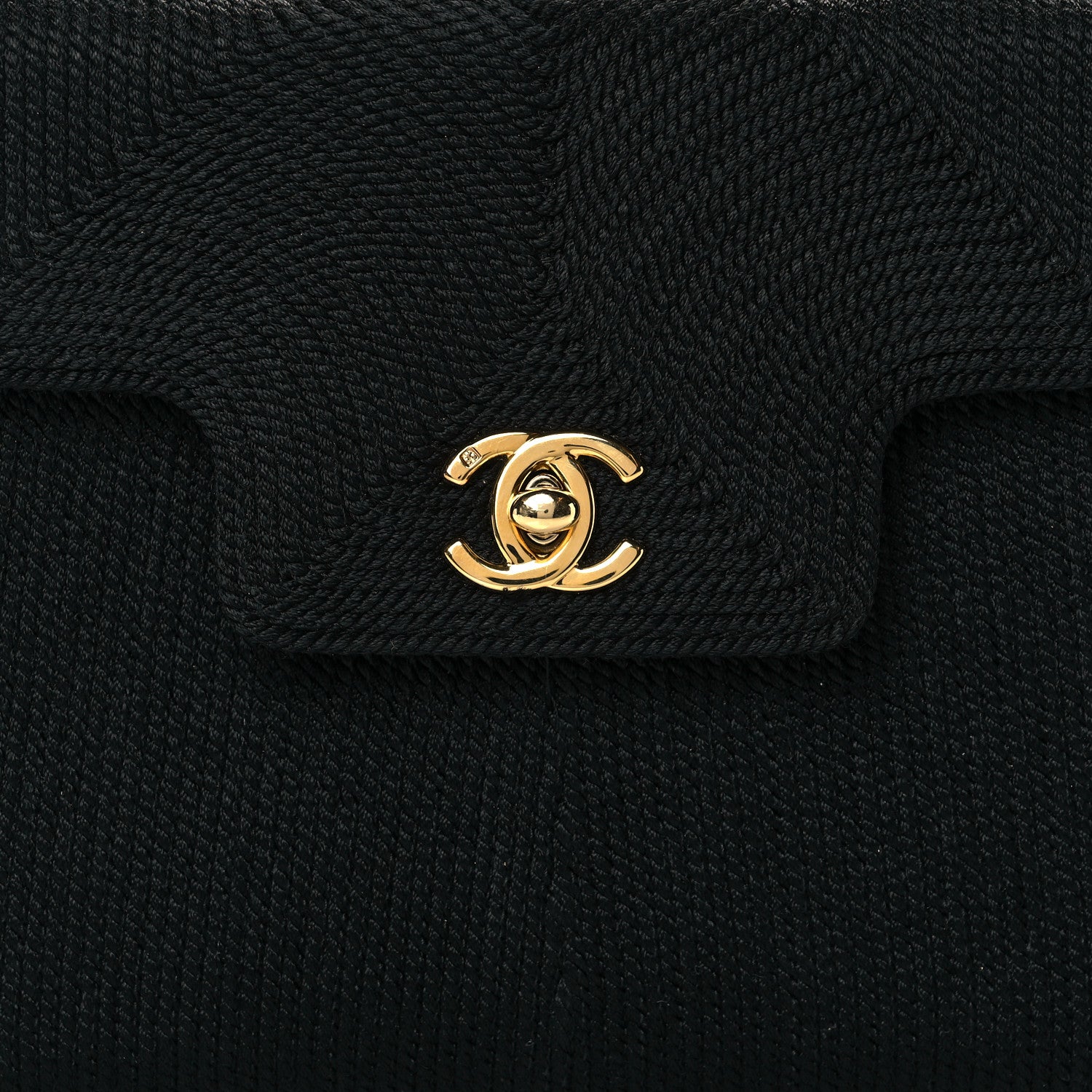 Chanel Silk Rope Mini Top Handle Flap Bag Black 10 of 10