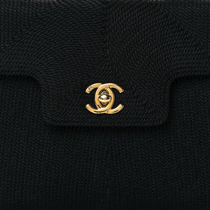 Chanel Silk Rope Mini Top Handle Flap Bag Black 10 of 10