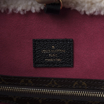Louis Vuitton Calfskin Monogram Teddy Neverfull MM Black 8 of 9