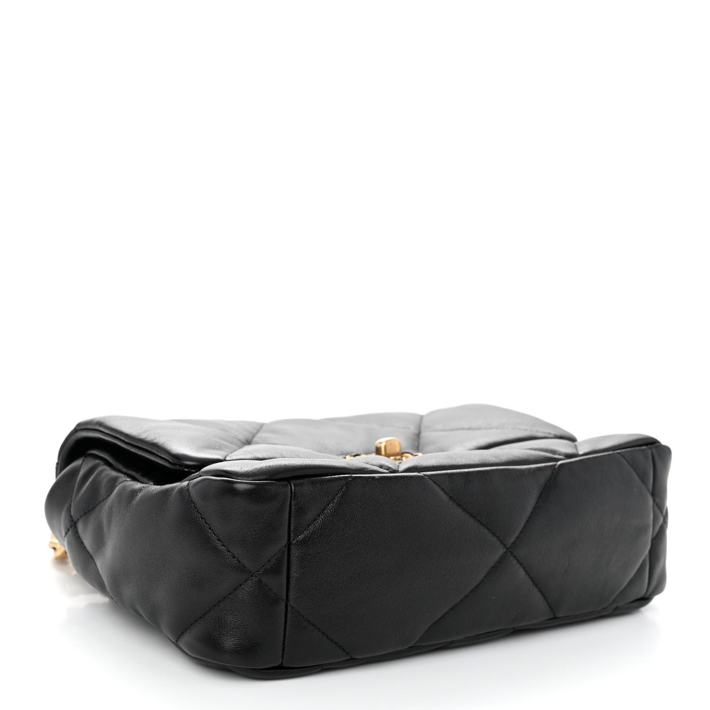 Lambskin Quilted Medium Chanel 19 Flap Black