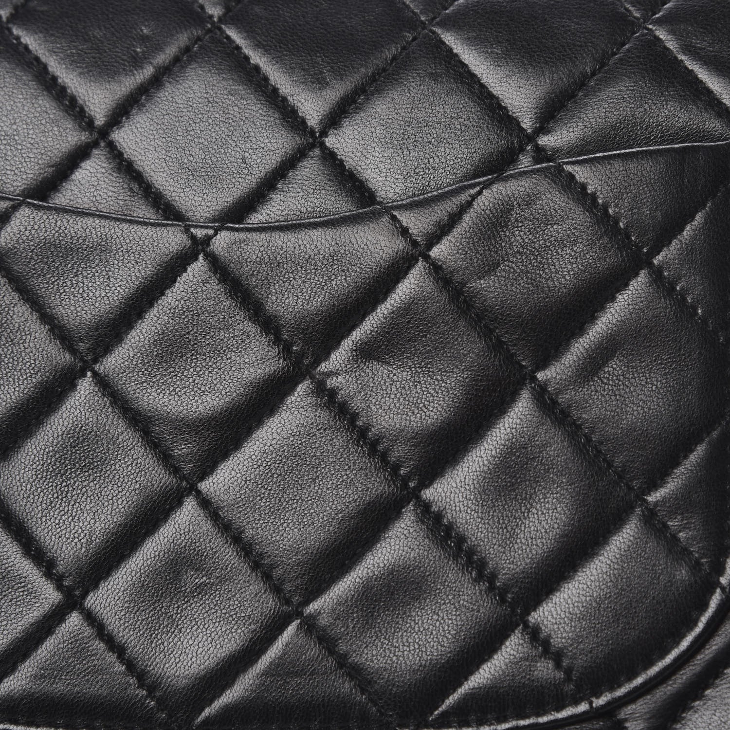 Chanel Lambskin Quilted Medium Double Flap Black 15 of 16