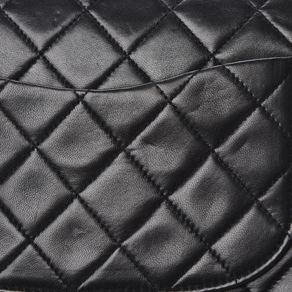 Chanel Lambskin Quilted Medium Double Flap Black 15 of 16
