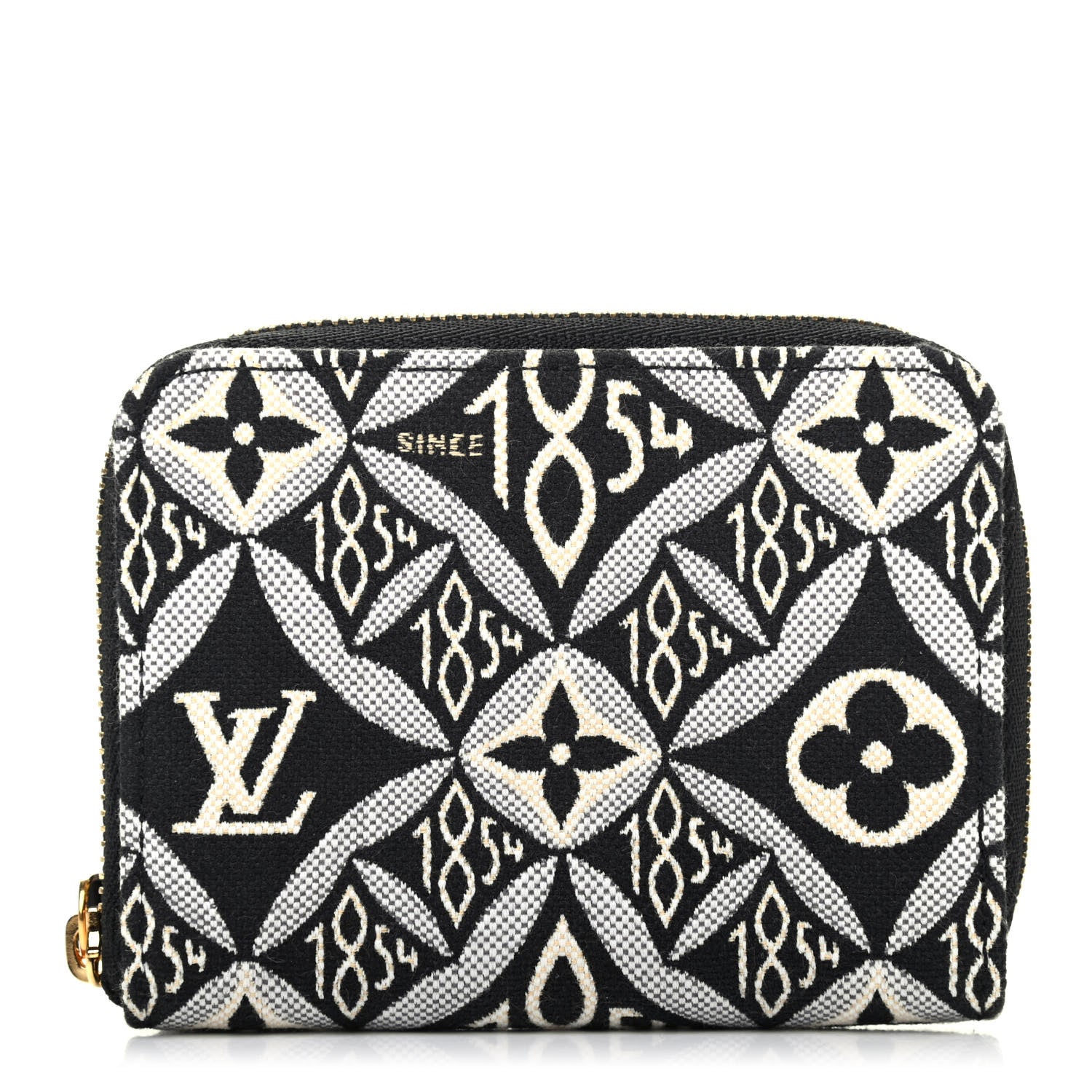 Louis Vuitton Jacquard Since 1854 Zippy Coin Purse Grey 1 of 4