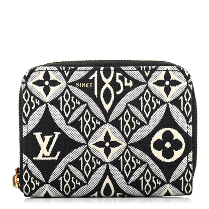 Louis Vuitton Jacquard Since 1854 Zippy Coin Purse Grey 1 of 4