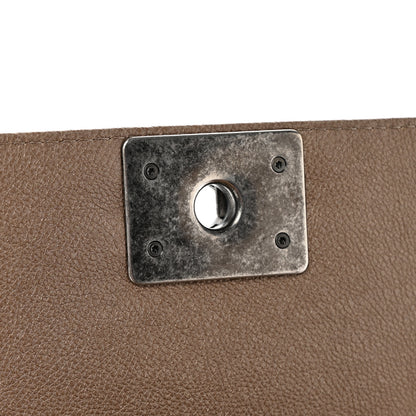 Chanel Metallic Calfskin Quilted Small Boy Flap Taupe 11 of 11