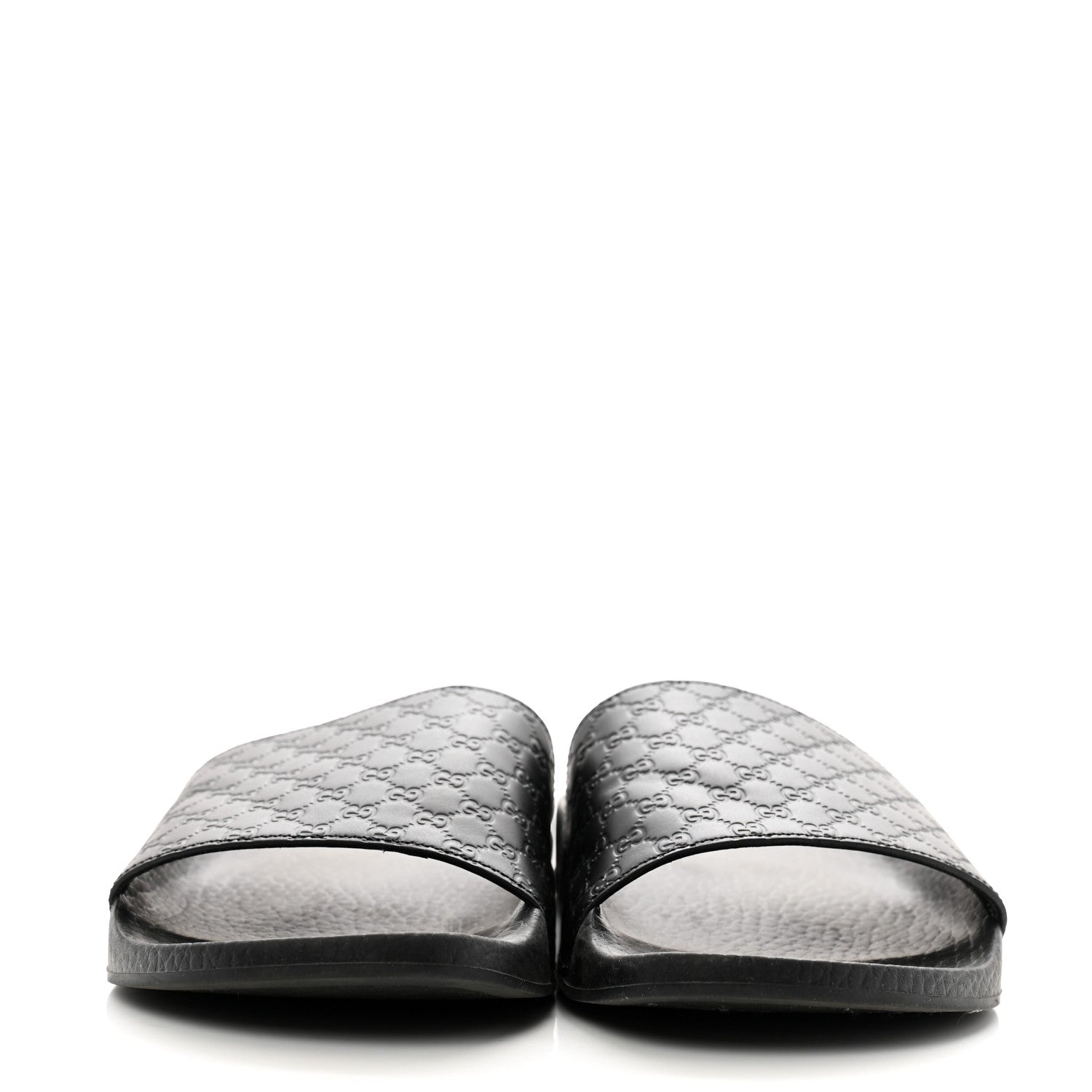 Gucci Microguccissima Slide Sandals 36 Black 3 of 10