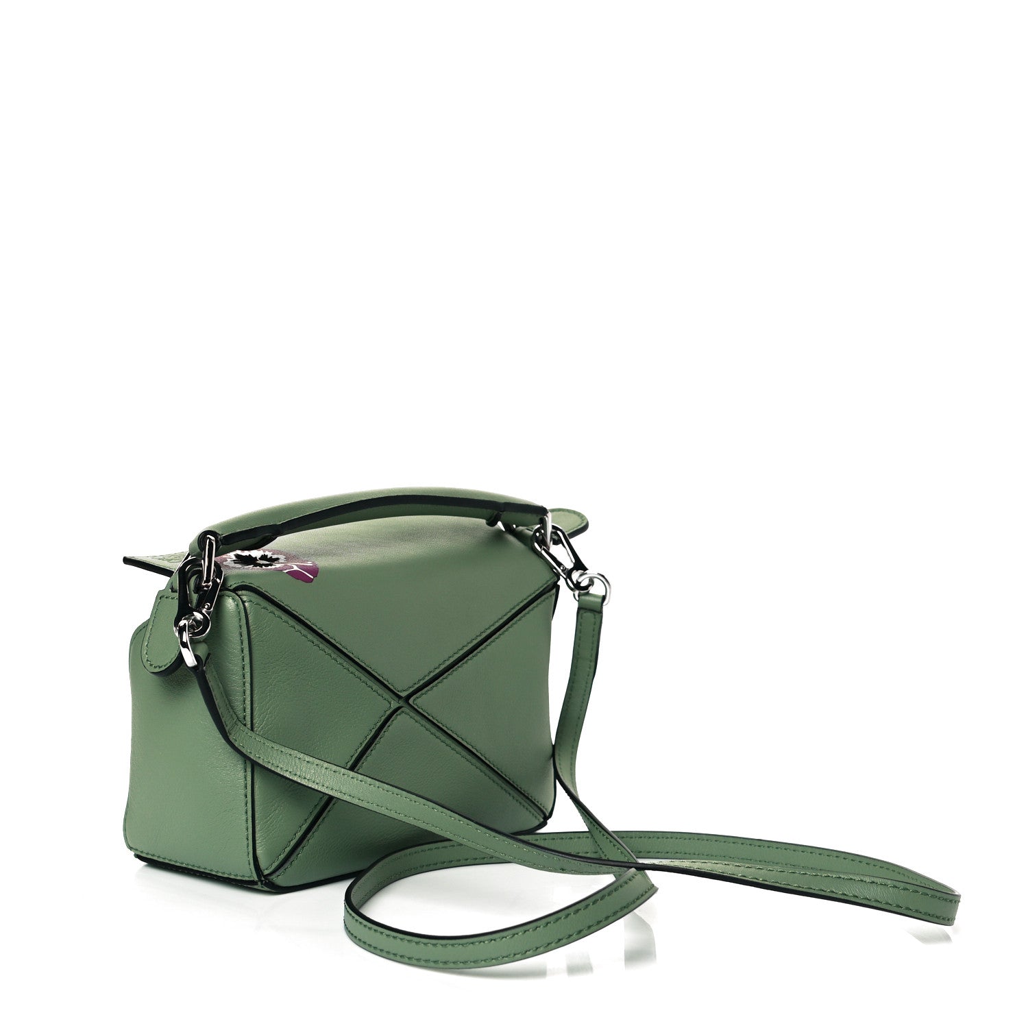 Loewe Calfskin Mini Pansies Puzzle Bag Rosemary 2 of 6