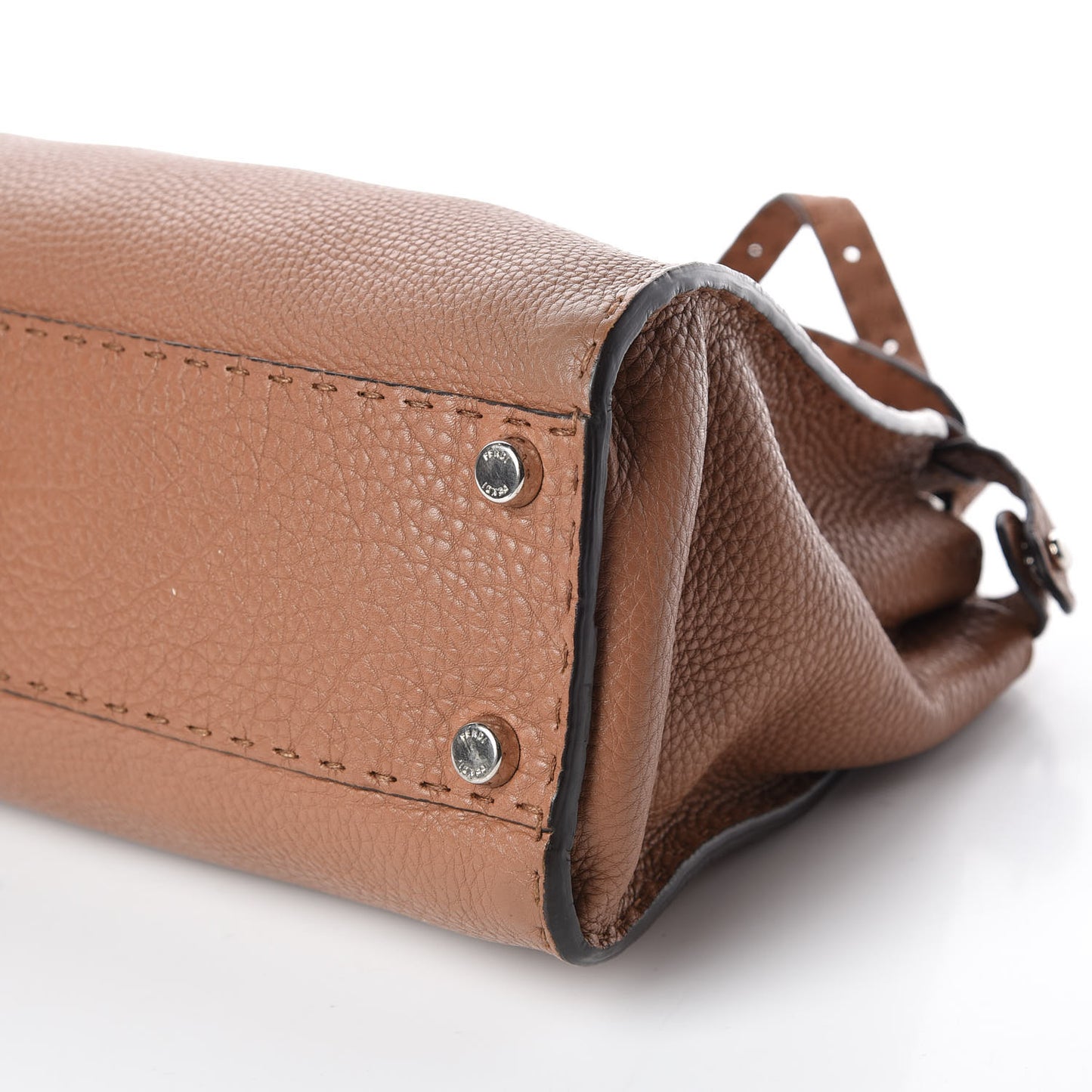 Cuoio Romano Selleria Bi-Color Medium Peekaboo Iconic Satchel Mou Deserto